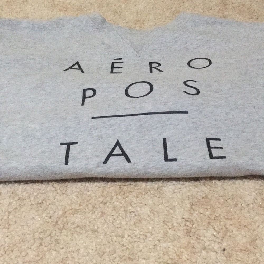 Grey and black Aeropostale sweater